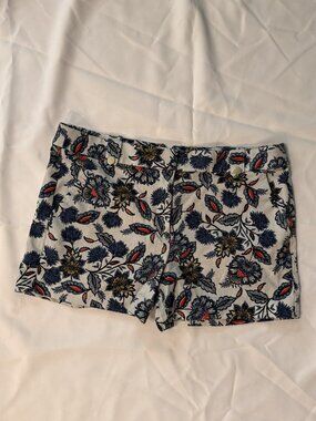 Loft Floral Chino Shorts - Size 12